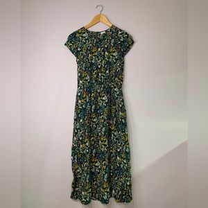 Floral spring midi dress